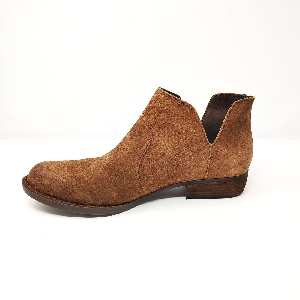 New Born Shoes Womens 11 Kerri Boots Brown Leather Distressed Ankle Boho Western - Picture 4 of 10